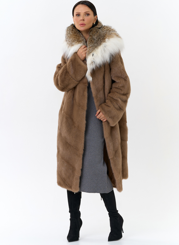 Норковая шуба с рысью