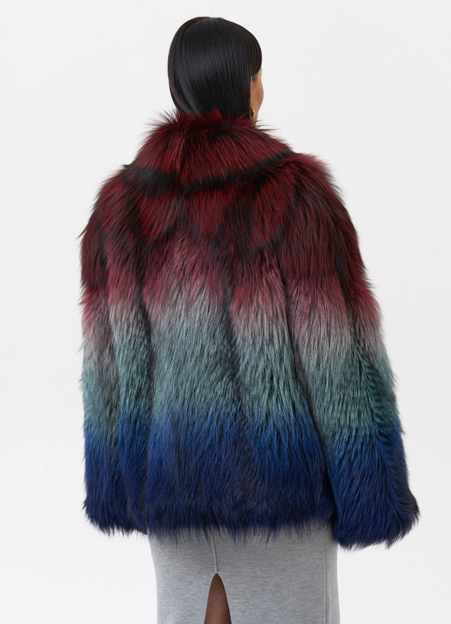 Куртка из чернобурой лисы  модель № 29484 в кредит