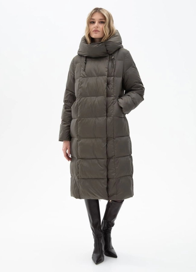 Женский пуховик с капюшоном модель № 31153 в рассрочку